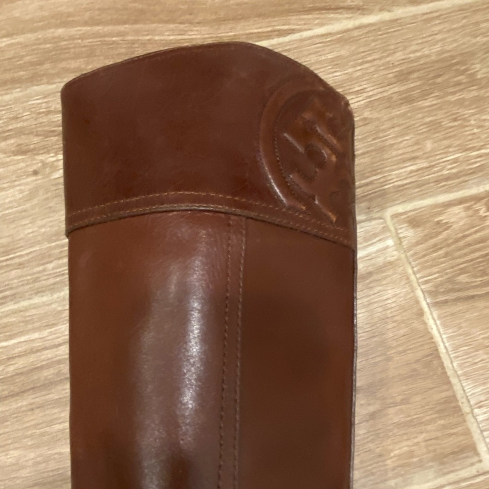 Tory Burch Brown Leather Riding Boots - Picture 11 of 16